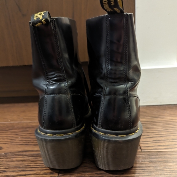 Dr Martens Leather Boots block heel size 38 - Picture 5 of 7